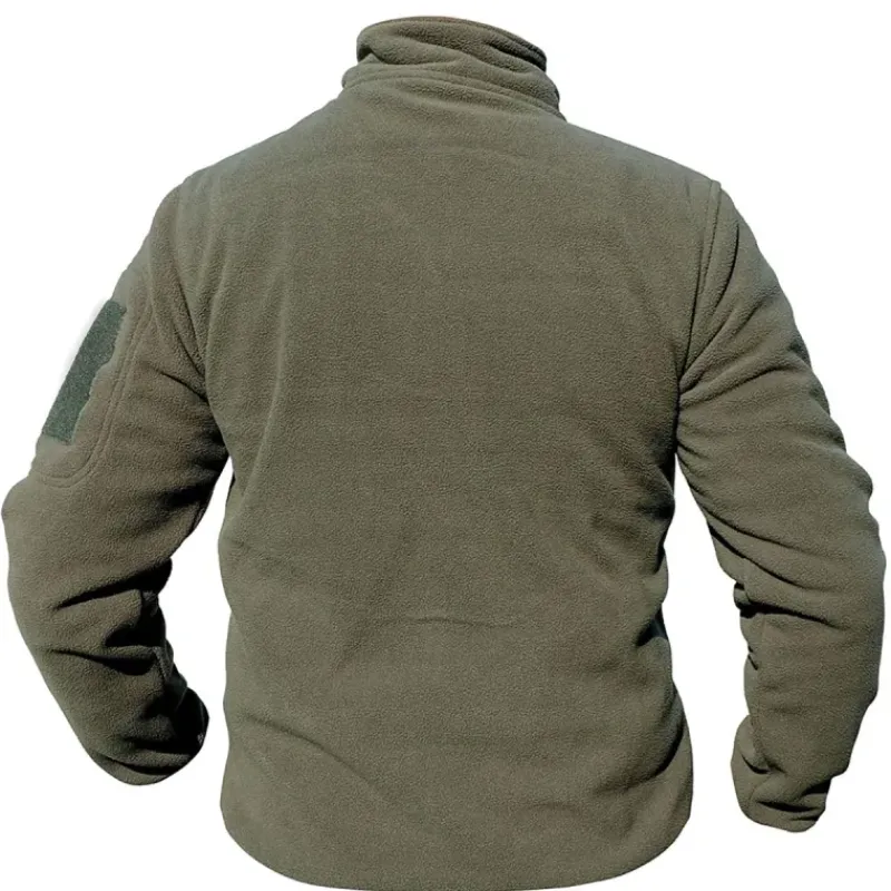 Blouson polaire homme vert - Col montant - 390 g/m² - DCA France* Discount