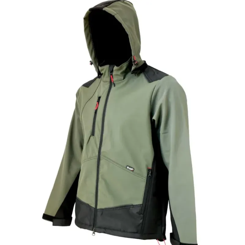 Blouson Softshell River polaire polyester kaki noir M à 3XL*LMA Sale