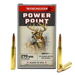 Boite de 20 Balles Power-point Super X pointe molle plomb 270win*WINCHESTER Best