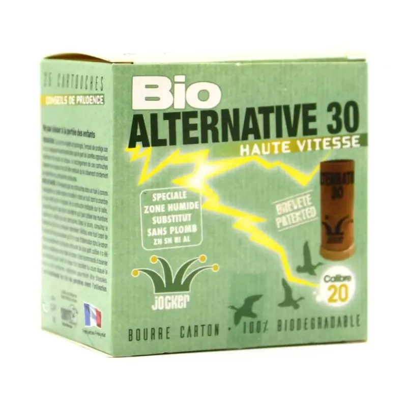 Boite de 25 cartouches Bio Alternative 30 - 20 70 pb 4*Jocker New