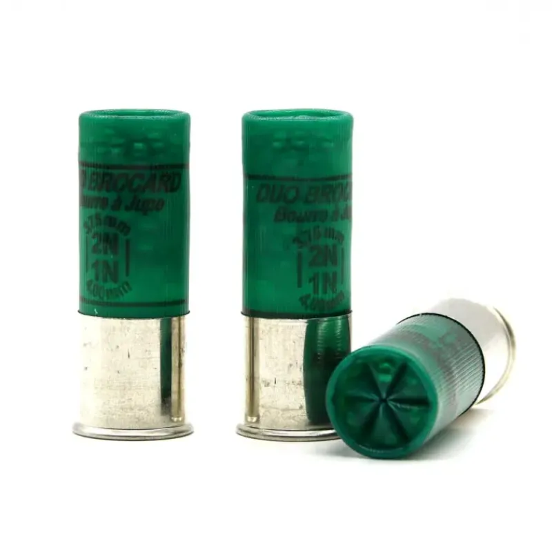 Boite de 10 cartouches cal.12/70 bourre jupe "Duo Brocard" 390m/s*TUNET Outlet