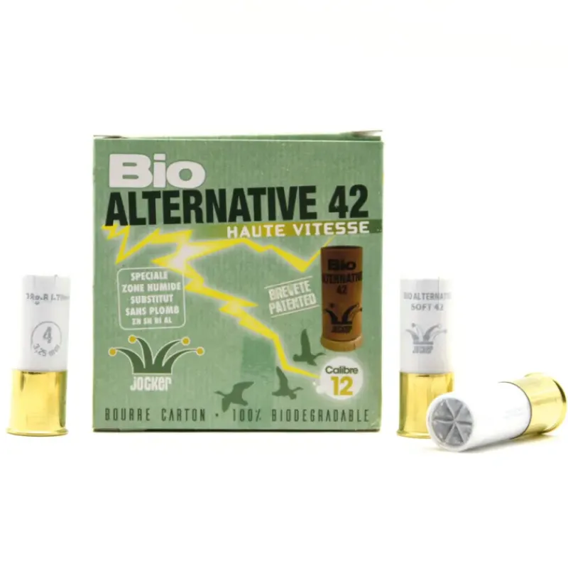 Boite de 25 cartouches tous fusils Bio Alternative 42 12/70 pb 4*Jocker Outlet