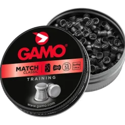 Boite de 250 Plombs Match tête plate corps strié cal 4.5mm*GAMO Discount