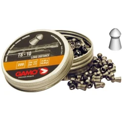 Boite de 200 Plombs TS10 tête pointue corps lisse cal 4,5mm*GAMO Outlet