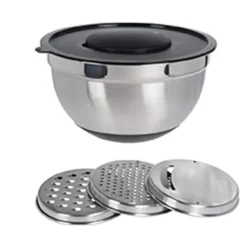 Bol Mélangeur avec 3 Râpes diam. 25,5 cm x H 14 cm* New