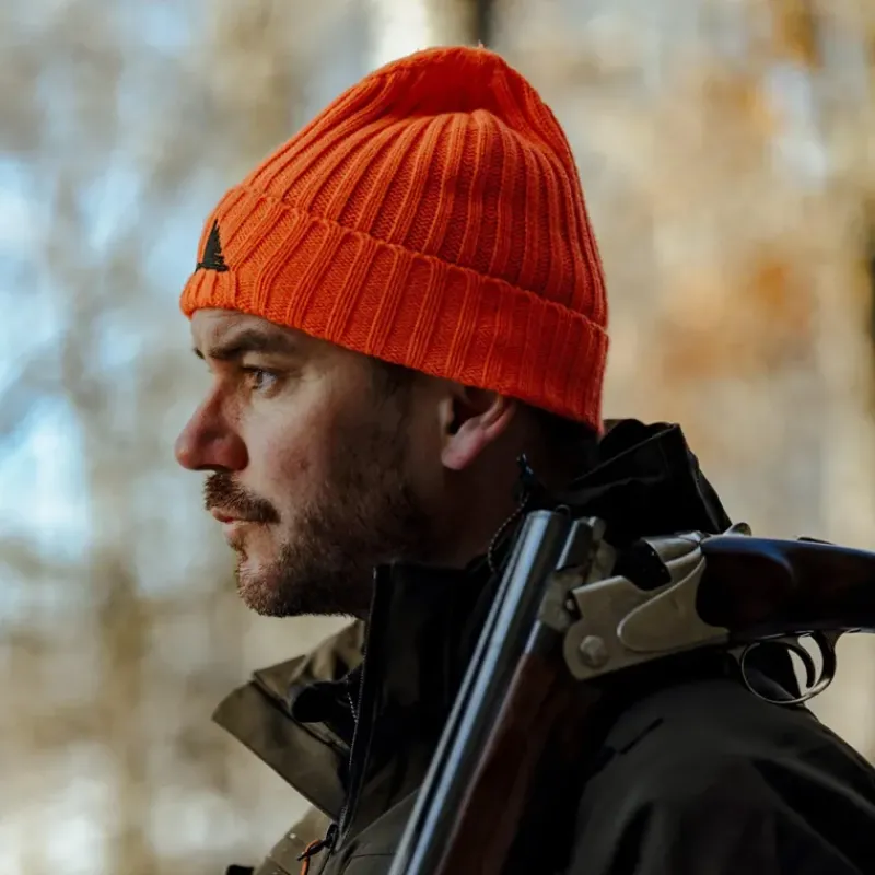 Bonnet Ultra brodé laine acrylique orange néon taille unique*Swedteam Clearance