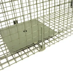 Boîte à fauves pliable 2 entrées maille carrée 100x30x35cm* Discount