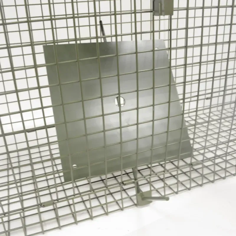 Boîte à fauves pliable 2 entrées maille carrée 100x30x35cm* Discount