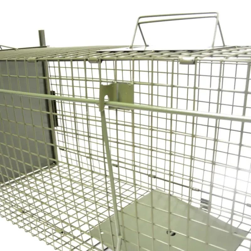 Boîte à fauves pliable 2 entrées maille carrée 100x30x35cm* Discount