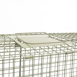 Boîte à fauves pliable 2 entrées maille carrée 100x30x35cm* Discount