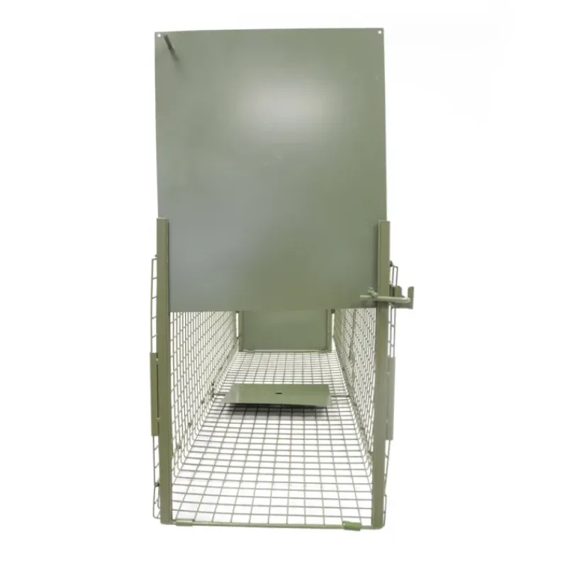 Boîte à fauves pliable 2 entrées maille carrée 100x30x35cm* Discount