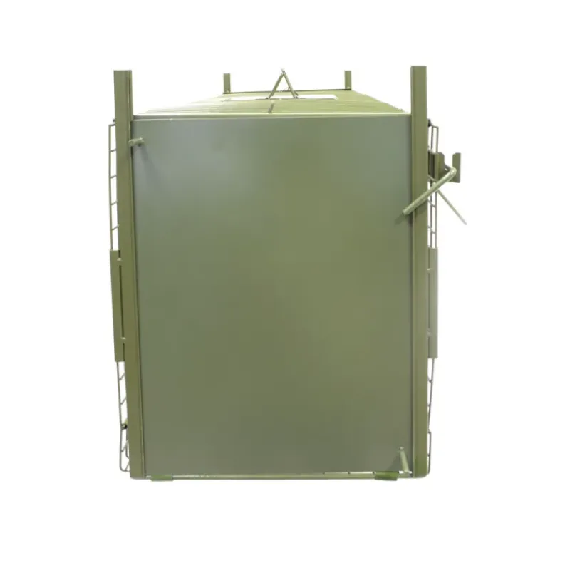 Boîte à fauves pliable 2 entrées maille carrée 160x55x50cm* Outlet