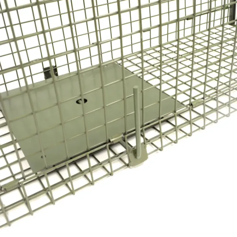 Boîte à fauves pliable 2 entrées maille carrée 160x55x50cm* Outlet