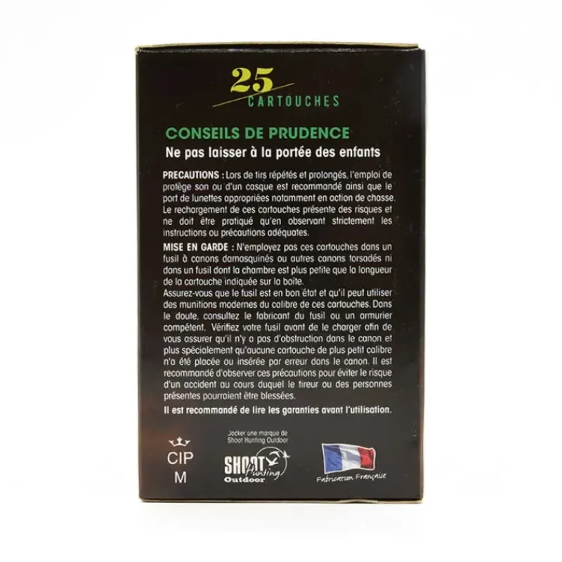 Boîte de 25 cartouches Bio Steel 33 HP Magnum 12/76 33g*Jocker