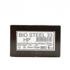 Boîte de 25 cartouches Bio Steel 33 HP Magnum 12/76 33g*Jocker