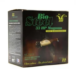 Boîte de 25 cartouches Bio Steel 33 HP Magnum 12/76 33g*Jocker
