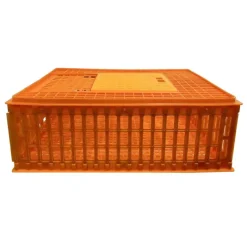 Boîte de Transport pour Volailles en Polyéthylène Haute Densité - 74x54x27 cm Orange*