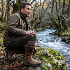 Bottes chasse Iceland Gore-Tex cuir marron fourrées*Chiruca New