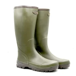 Bottes Marly antidérapantes caoutchouc naturel kaki 37 à 48*Percussion