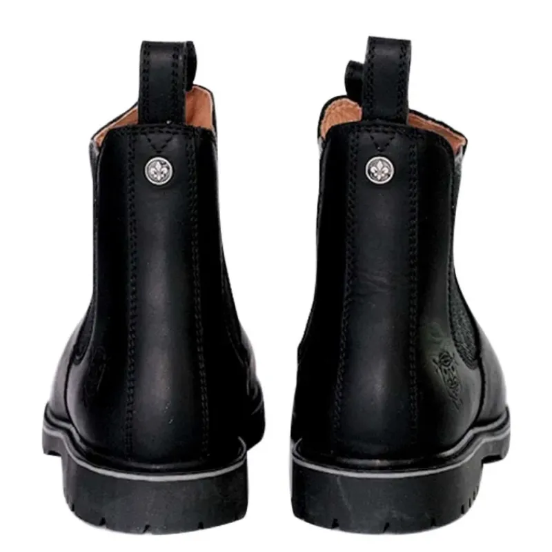 Bottines Chelsea Brighton cuir noir 40 à 47*Heritage Farmer Discount