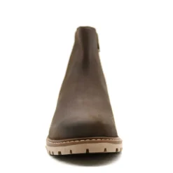 Bottines Touk Cuir Zip marron 40 à 46*Ayoka Sale