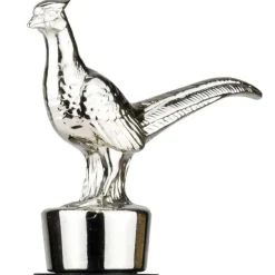 Bouchon de bouteille de vin faisan métal zinc argenté noir 10cm*Jack Pyke Clearance