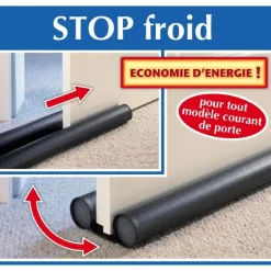 Boudin de porte stop froid, bas de porte double isolant* Clearance