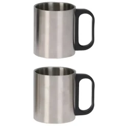 Bouteille isolante acier inox 1L 8x31,7cm + 2 tasses 180ml*