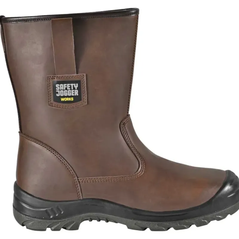 Box bottes de sécurité Alaska S3 cuir marron embout acier*Safety Jogger Online