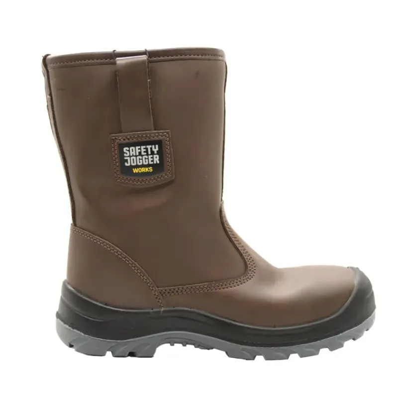 Box bottes de sécurité Alaska S3 cuir marron embout acier*Safety Jogger Online