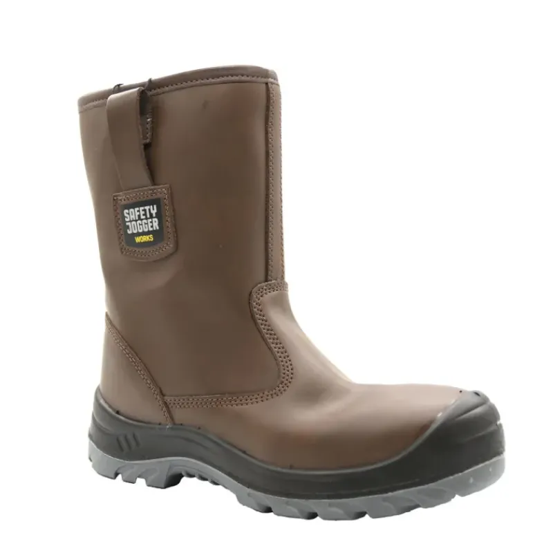 Box bottes de sécurité Alaska S3 cuir marron embout acier*Safety Jogger Online