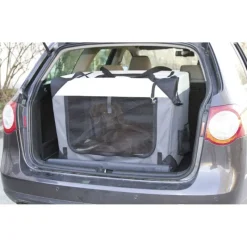 Box de transport chien démontable en toile 91x63,5cm* Discount