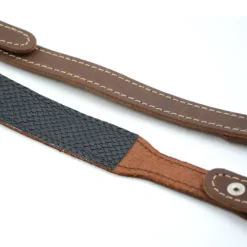 Bretelle avec renfort épaule mousqueton cuir de vachette 90-95cm* Sale