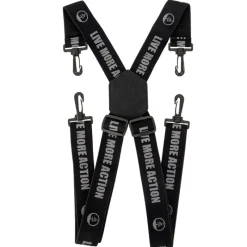Bretelles élastiquées mousqueton polyamide noir largeur 4cm*LMA New