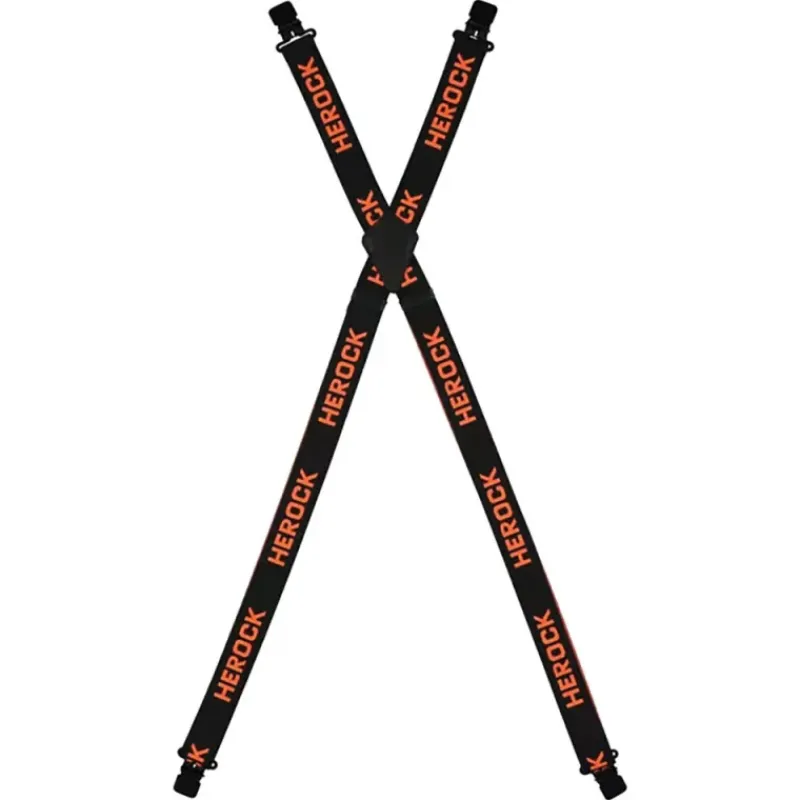 Bretelles Seri ® - Noir et Orange - Homme*Herock