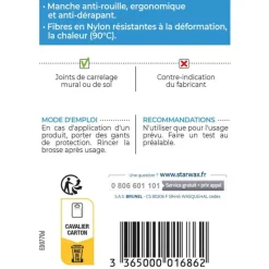 Brosse à joints tête étroite anti-rouille*Starwax Outlet