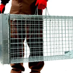 Cage-piège Strong trappe glissière 3 poignées 80X34X34 cm* Discount