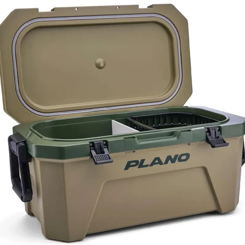 Caisse isotherme 30L ® verte - Étanche et résistante avec panier amovible*Plano Hot