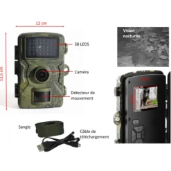 Caméra camouflage 12 MP avec détecteur de mouvement et LEDs invisibles* Online