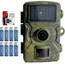 Caméra de chasse 12MP LEDs invisibles + 8 piles + carte SD*