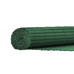 Canisse PVC occultant double face 1x5m vert - Kit complet avec fixation* New