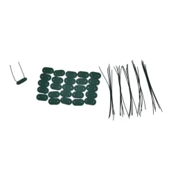 Canisse PVC occultant double face 1x5m vert - Kit complet avec fixation* New