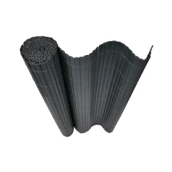 Canisse PVC occultant double face 1x3m gris - Kit complet avec fixation* New