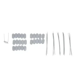 Canisse PVC occultant simple face 1x3m gris - Kit de fixation inclus* Best