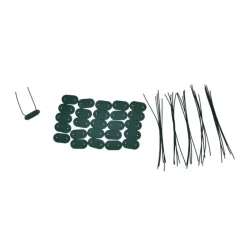 Canisse PVC occultant simple face 1x5m vert - Kit fixation inclus* Online