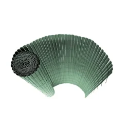 Canisse PVC occultant simple face 1x5m vert - Kit fixation inclus* Online