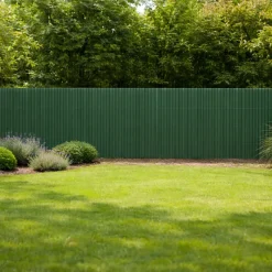 Canisse PVC occultant simple face 1,5x3m vert - Kit fixation inclus* Outlet