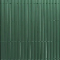 Canisse PVC occultant simple face 1,5x3m vert - Kit fixation inclus* Outlet