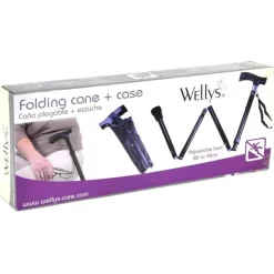 Canne pliante réglable 82-92cm avec sacoche - Charge 90kg* Discount