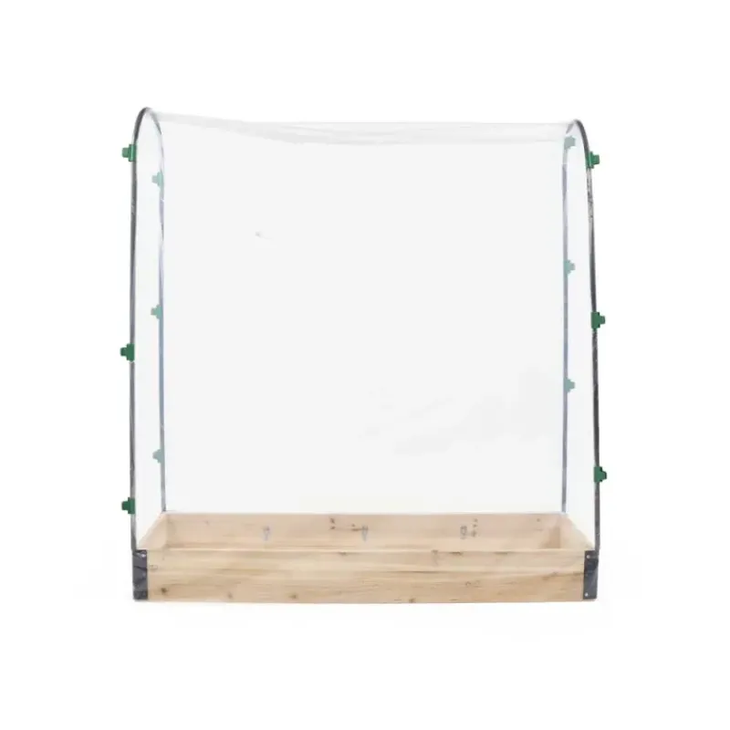 Carré potager tomate en bois de sapin avec housse PVC - 115x30x120cm* Best